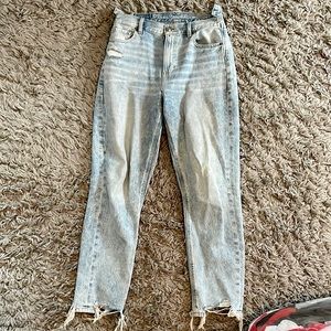 Light Wash American Eagle, Distressed